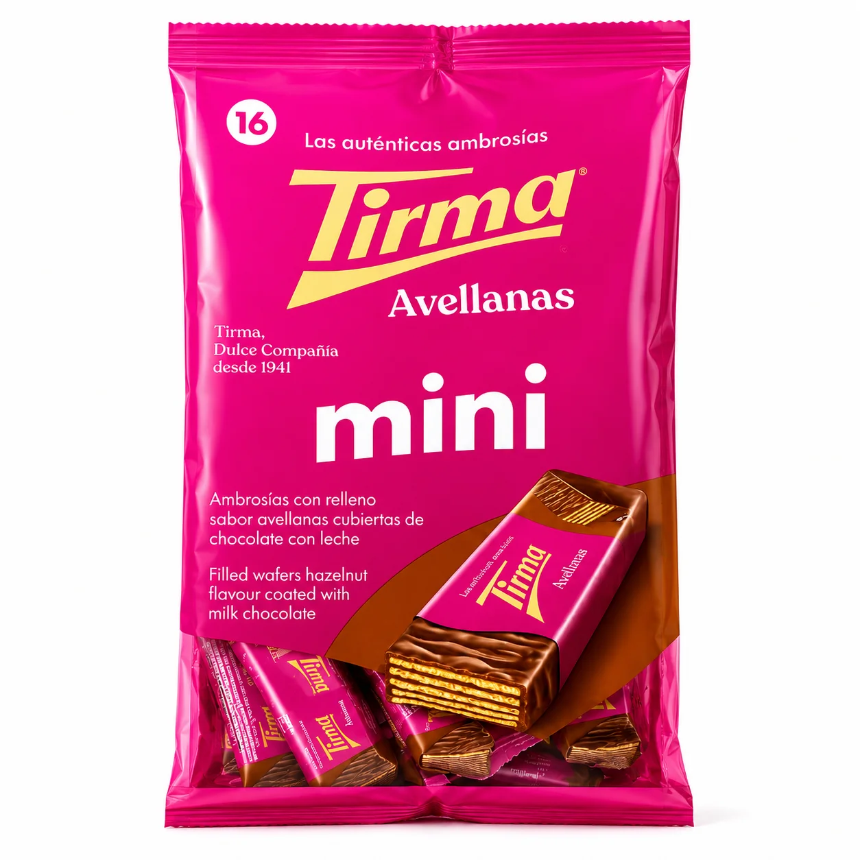 Tirma Avellanas Hazelnut Filled Milk Chocolates with creamy hazelnut filling